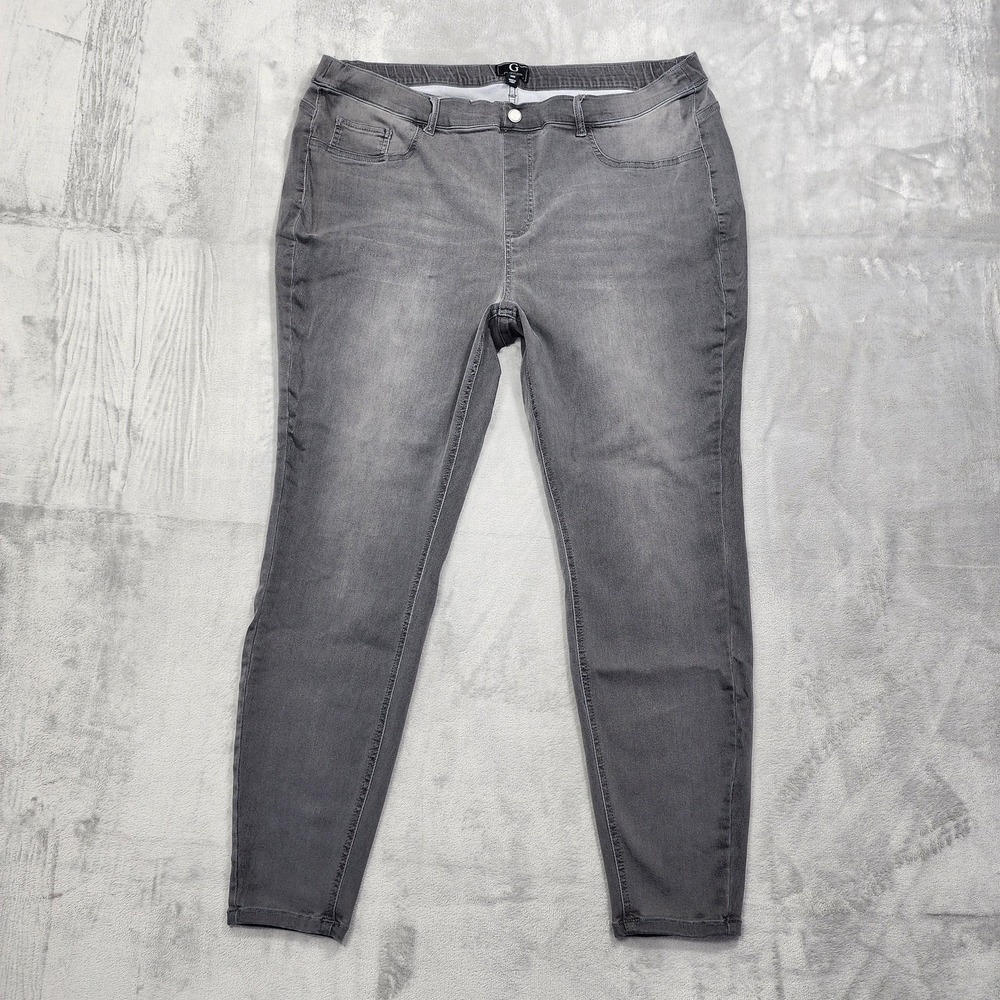 G‎ By Giuliana Jeans Womens 24W Gray High Rise Skinny Stretch Denim Casual